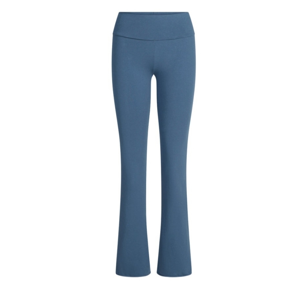 SKIMS!! Cotton Jersey Fold Over Flare Pants- In HARBOR!! - Picture 6 of 8